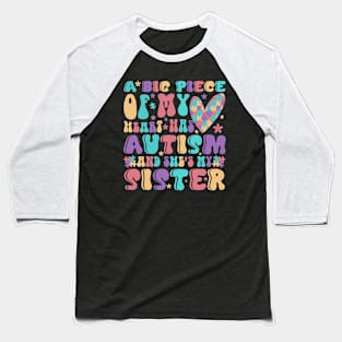 Autistic Sister Autism Awareness Gift for Birthday, Mother's Day, Thanksgiving, Christmas Baseball T-Shirt